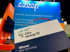 Best of Citrix Synergy Awards 2019 for ezeep