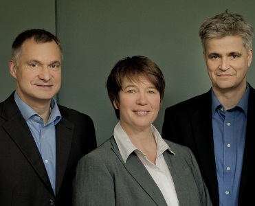 Management Board of ThinPrint GmbH: Frank Hoffmann (CFO), Charlotte Künzell (CEO) and Bernd Trappe (CTO)