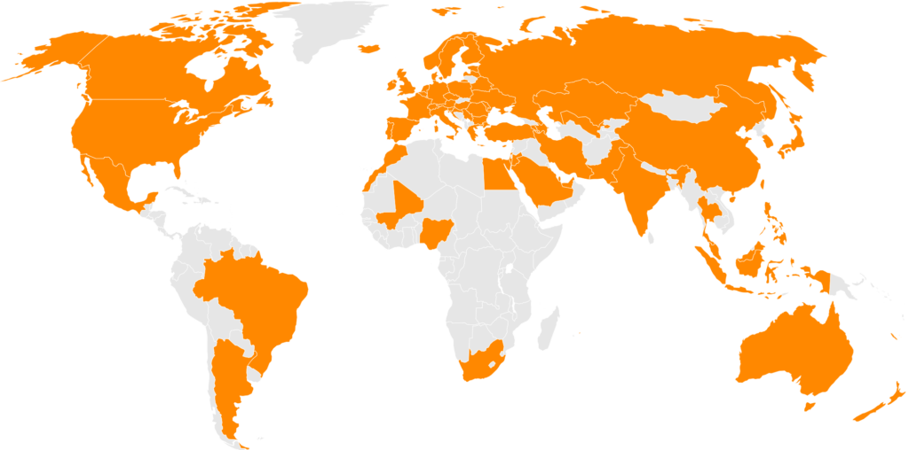 Mehr als 200 renommierte Distributoren und Partner vertreiben ThinPrint in über 50 Ländern. 